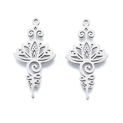 Non-Tarnish 201 Stainless Steel Pendant X-STAS-B027-16P-1