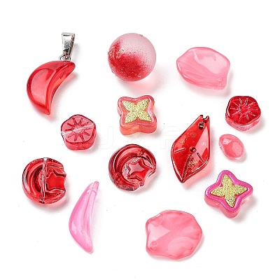 Mixed Styles & Shapes Glass Cabochons/Pendants/Links/Beads GLAA-MSMC006-01F-1