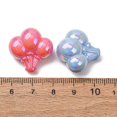 Plating Opaque Acrylic Beads AC-CBAE647-06-1