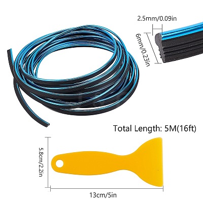 Car Interior Moulding Trim AJEW-GF0001-57C-1