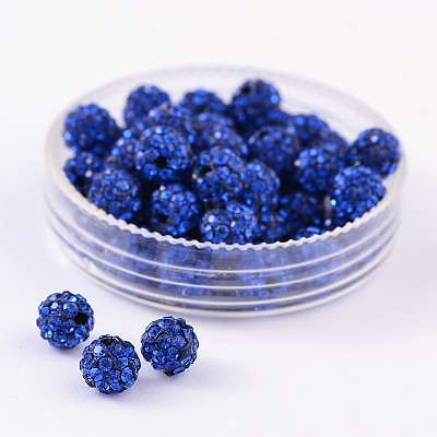 Pave Disco Ball Beads RB-Q195-14mm-206-1