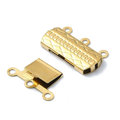 Ion Plating(IP) 304 Stainless Steel Box Clasp STAS-Q318-01G-1