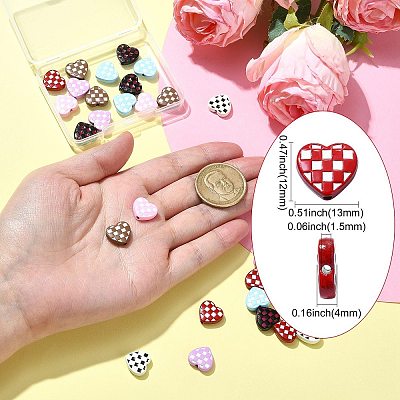 35Pcs 7 Colors Spray Painted Alloy Beads ENAM-CJ0006-11-1