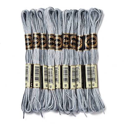 10 Skeins 6-Ply Polyester Embroidery Floss OCOR-K006-A62-1