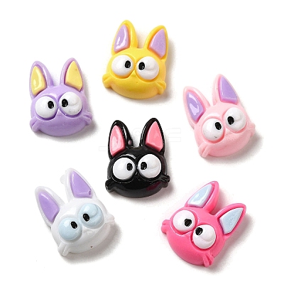 Opaque Resin Cabochons RESI-B017-01G-1