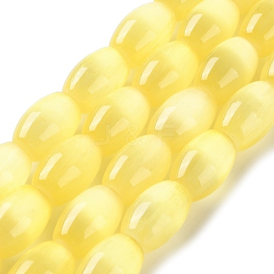Macaron Color Natural Selenite Beads Strands G-B102-A01-03-1