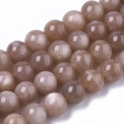 Natural Sunstone Beads Strands X-G-N327-01B-03-1