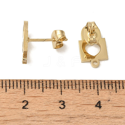 Ion Plating(IP) 304 Stainless Steel Studs Findings STAS-I206-48G-1