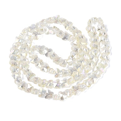 Electroplate Glass Beads Strands EGLA-Q135-04A-A08-1