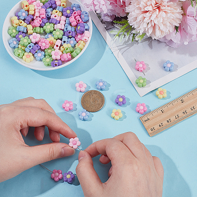 1Bag Opaque Acrylic Beads MACR-WR0001-06-1