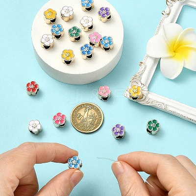 20Pcs UV Plating Acrylic European Beads OACR-YW0003-67-1