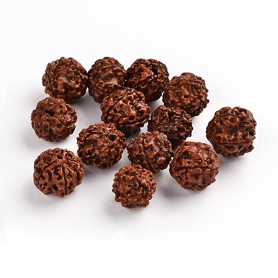Undyed & Natural Wood Beads WOOD-Q007-3-1