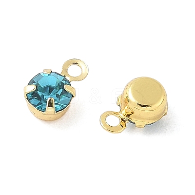 Brass Glass Charms KK-C097-08G-02-1