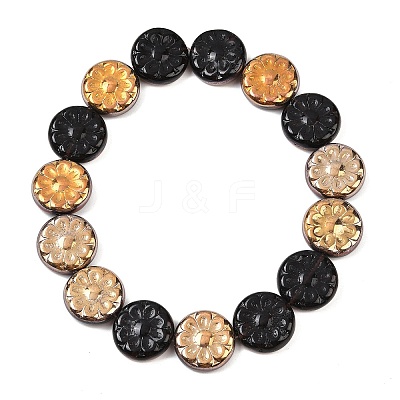 Czech Pressed Glass Beads GLAA-I061-48B-1