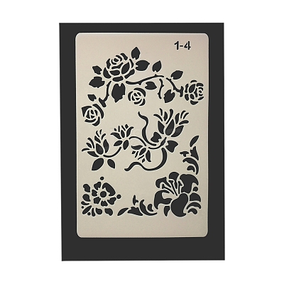 Eco-Friendly PET Plastic Hollow Painting Silhouette Stencil DRAW-PW0008-01D-1