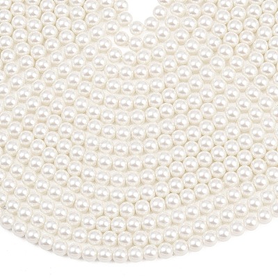 Eco-Friendly Dyed Glass Pearl Round Bead Strands X-HY-A002-6mm-RB001-1