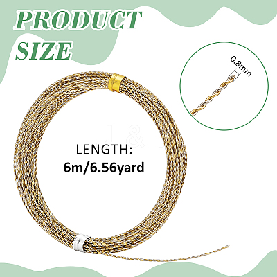 6M Copper Beading Wire for Jewelry Making CWIR-WH0026-01A-KCGP-1