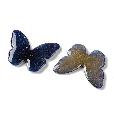 Trsnaprent Epoxy Resin Pendants RE-CBA2911-01F-1