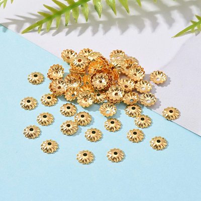 Brass Bead Cap KK-P032-06-NR-1