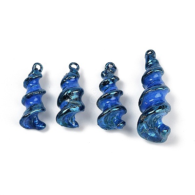 Spray Painted Natural Trochus Shell Pendants SHEL-K006-48A-1