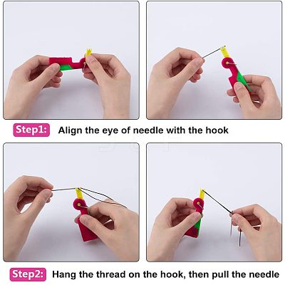 Iron Sewing Needle Devices Threader Thread Guide Tool Sets TOOL-NB0001-25-1