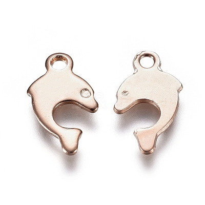 201 Stainless Steel Charms STAS-E484-06RG-1