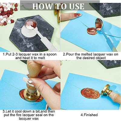 200Pcs Heart Sealing Wax Particles DIY-CP0009-29-1