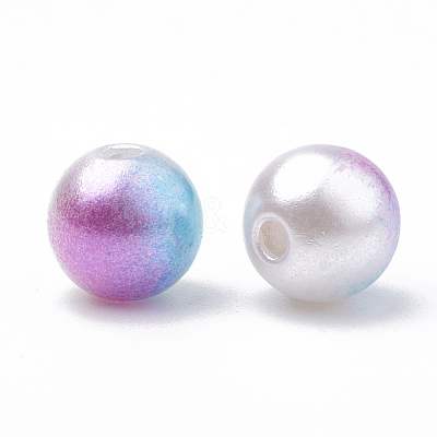 Acrylic Imitation Pearl Beads MACR-N001-01-1