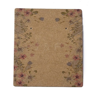 Cardboard Necklace Earring Set Display Cards CDIS-A002-C-04B-1