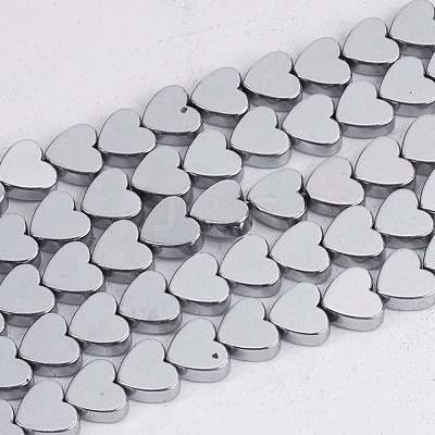 Non-magnetic Synthetic Hematite Beads Strands G-Q883-6x6mm-6-1
