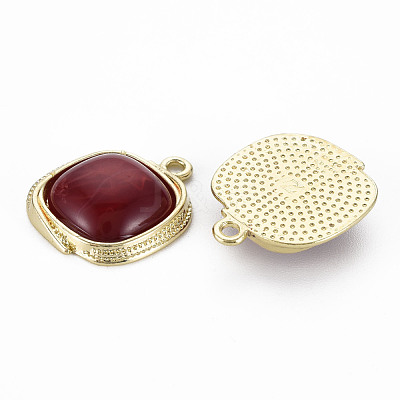 Light Gold Plated Alloy Pendants PALLOY-N154-29A-NR-1