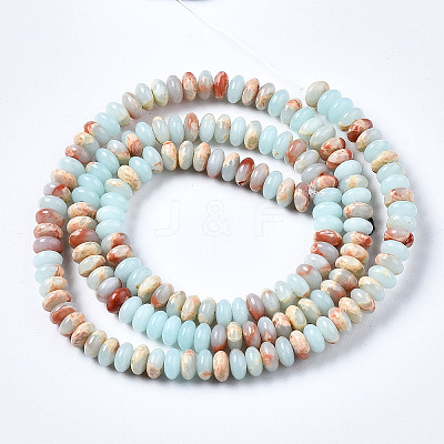 Synthetic Aqua Terra Jasper Beads Strands X-G-S366-102A-1