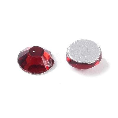 Siam Faceted Glass Flat Back Rhinestone for Nail Art X-RGLA-C002-SS6-208-1