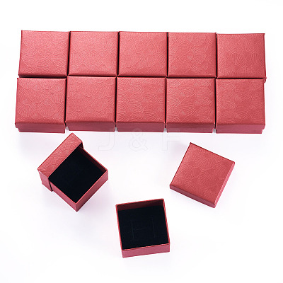 Shell Textured Paper Jewelry Ring Storage Gift Boxes CON-TAC0014-15A-1