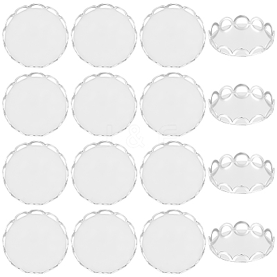 100Pcs 304 Stainless Steel Cabochon Settings FIND-BBC0003-49-1