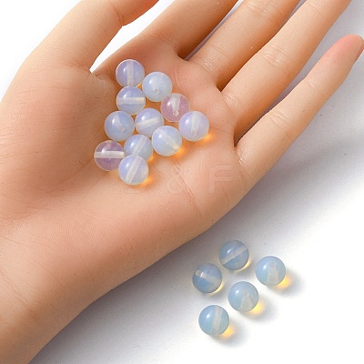 20Pcs Opalite Round Beads G-YW0001-27A-1