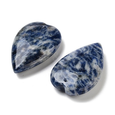 Natural Blue Spot Jasper Pendants G-D087-02K-1