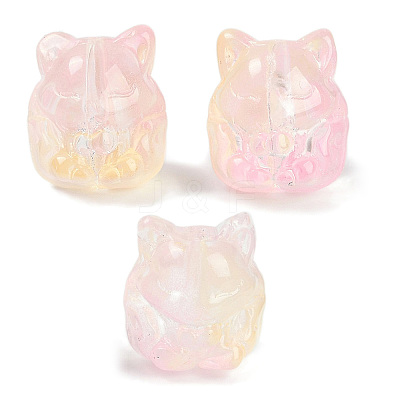 Transparent Spray Paint Glass Beads LS-X1-GLAA-H035-01B-1
