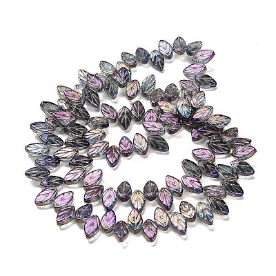Electroplate Glass Beads Strands EGLA-B004-02A-FR05-1