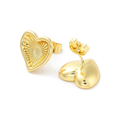 Rack Plating Brass Stud Earring EJEW-C078-02C-G-1
