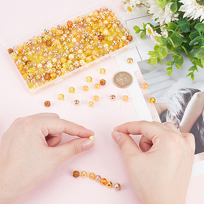 DIY Round Beads Jewelry Making Finding Kit DIY-WR0003-85B-1