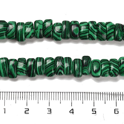 Synthetic Malachite Beads Strands G-Q167-B21-01-1