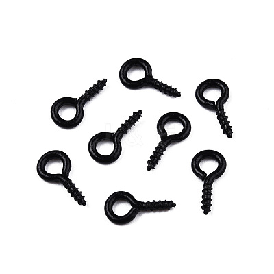 Spray Painted Iron Screw Eye Pin Peg Bails IFIN-N010-002B-01-1
