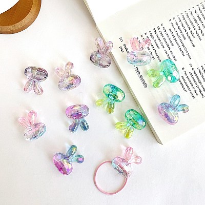 Transparent Crackle Acrylic Beads OACR-I015-04-1