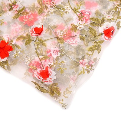 Polyester Organza Fabric DIY-WH0259-91B-1