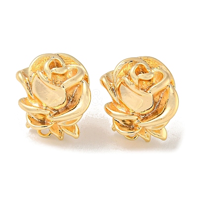 Brass Stud Earring Findings KK-R152-01G-1