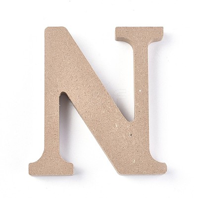 Letter Unfinished Wood Slices LS-DIY-WH0162-62N-1