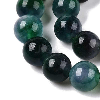 Dyed Natural White Jade Beads Strands G-T138-8mm-210-2-1