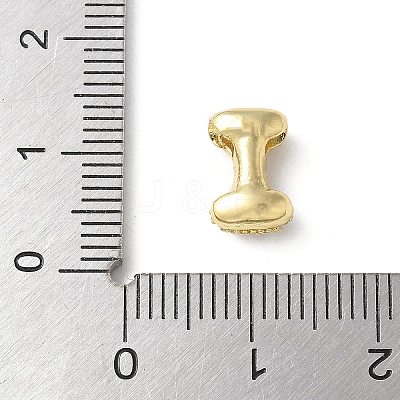 Brass Micro Pave Cubic Zirconia Beads KK-P290-61G-I-1