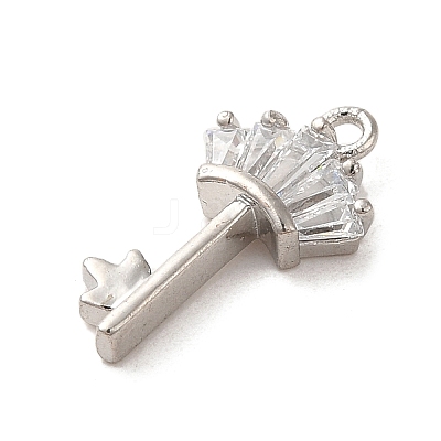 Brass Cubic Zirconia Pendents KK-M275-26P-1
